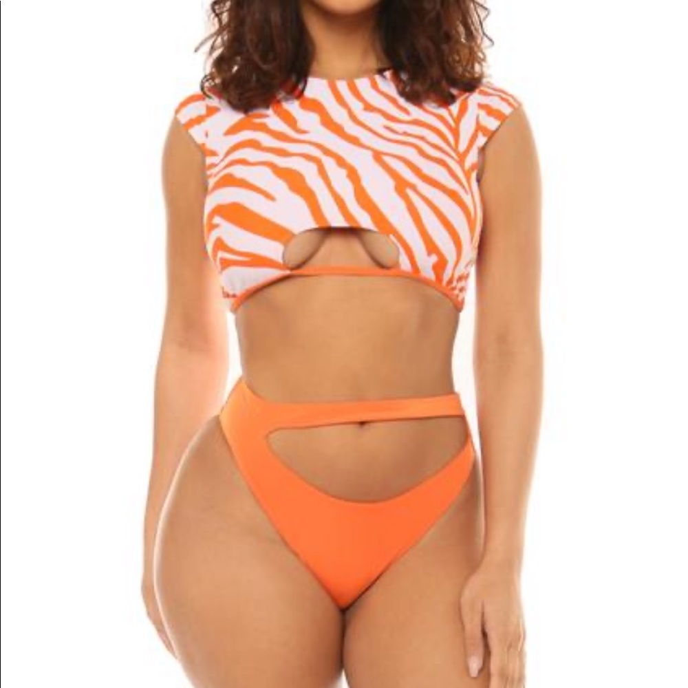Icon Swim Pier Perfection Set-Orange Zebra